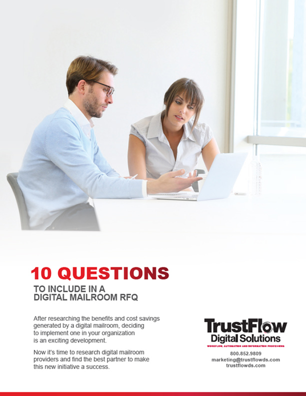 Digital Download -- 10 Questions to Include in a Digital Mailroom RFQ -- Thumbnail